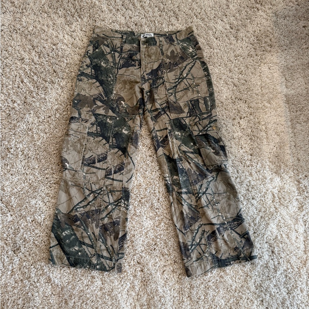 Nordstrom Camouflage Wide Leg Pants